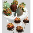 thumbnail image 1 of From You Flowers - Happy Birthday Chocolate Covered Strawberries and Brownie Pops, 1 of 1