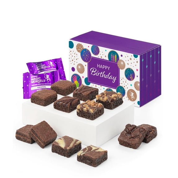 From You Flowers Happy Birthday Dozen Fairytale Brownie Morsels