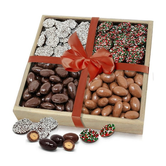 From You Flowers - Holiday Belgian Chocolate Tray for Christmas, Holiday, Winter
