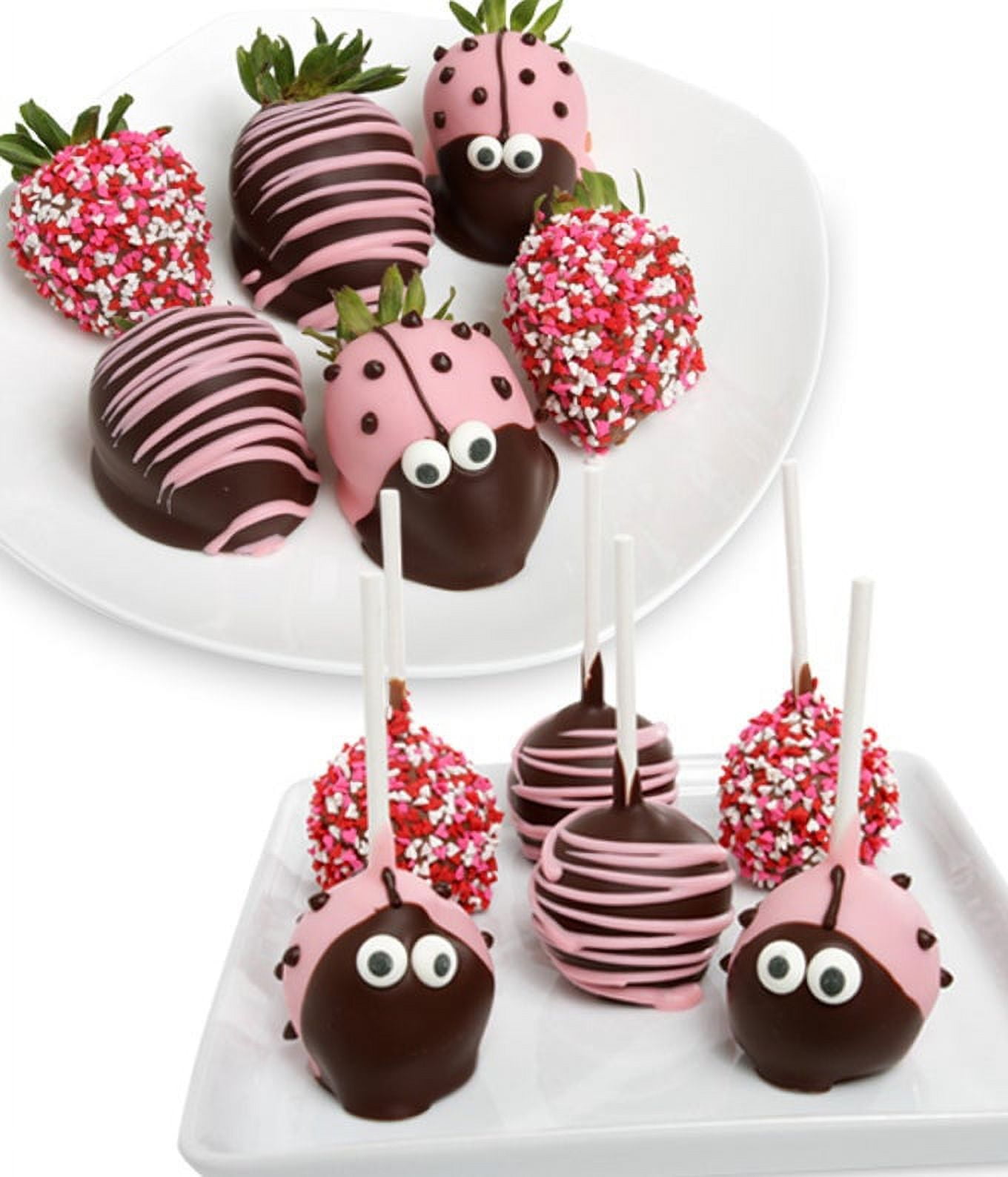 From You Flowers - Ladybug Cake Pops and Chocolate Covered Strawberries for Birthday, Anniversary, Valentine's Day, Get Well, Congratulations, Thank You, All Occasions