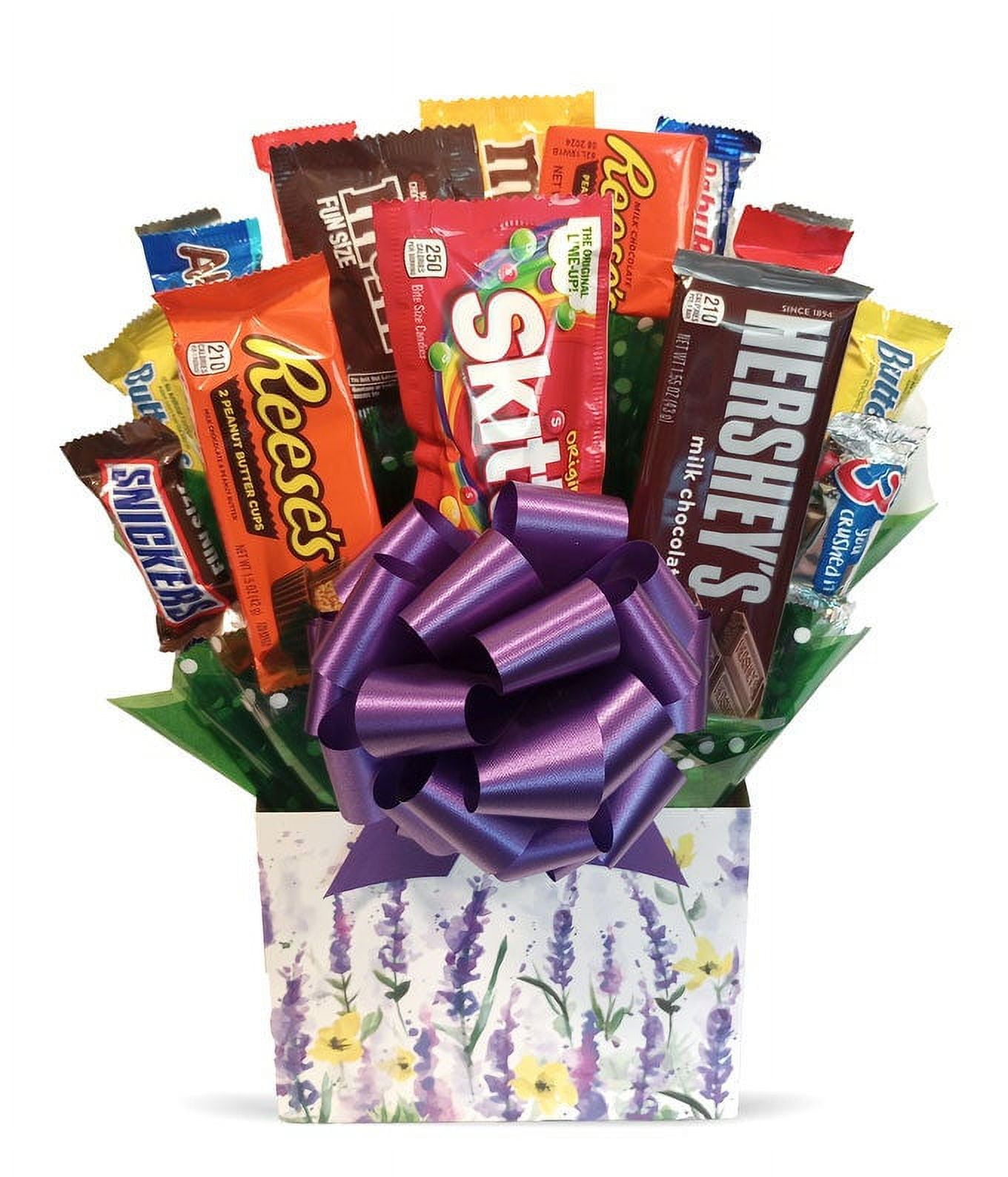 From You Flowers - Lavender Fields Candy Bouquet for Birthday, Anniversary, Get Well, Congratulations, Thank You, All Occasions