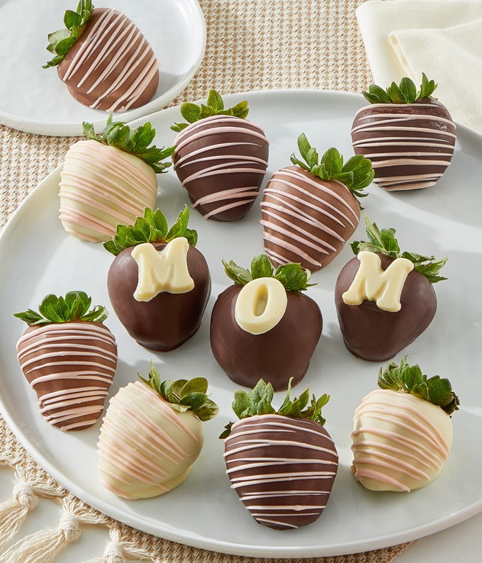 From You Flowers - Love Mom Chocolate Covered Strawberries for Birthday, Anniversary, Get Well, Congratulations, Thank You, All Occasions