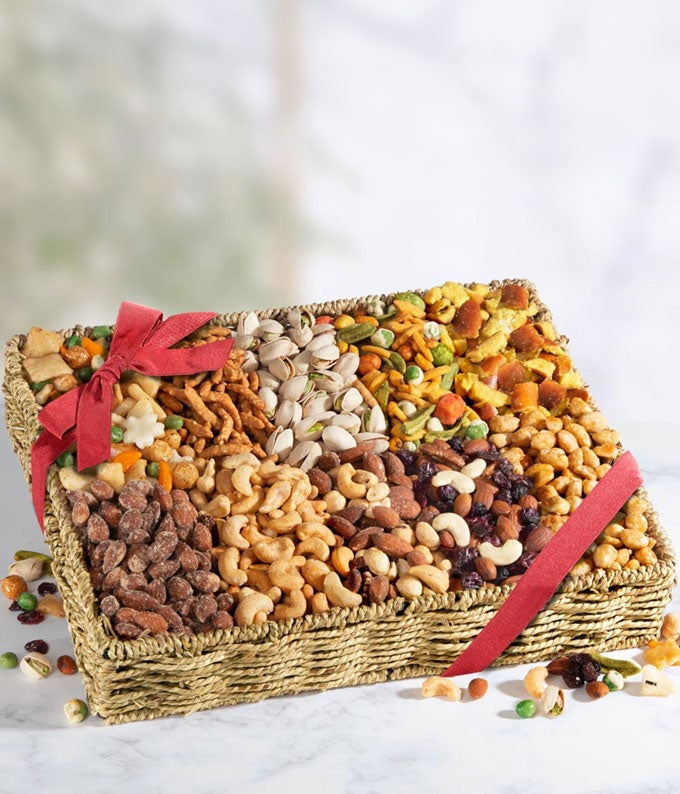From You Flowers - Nuts & Snack Mix Gift Tray for Birthday, Anniversary, Get Well, Congratulations, Thank You, All Occasions