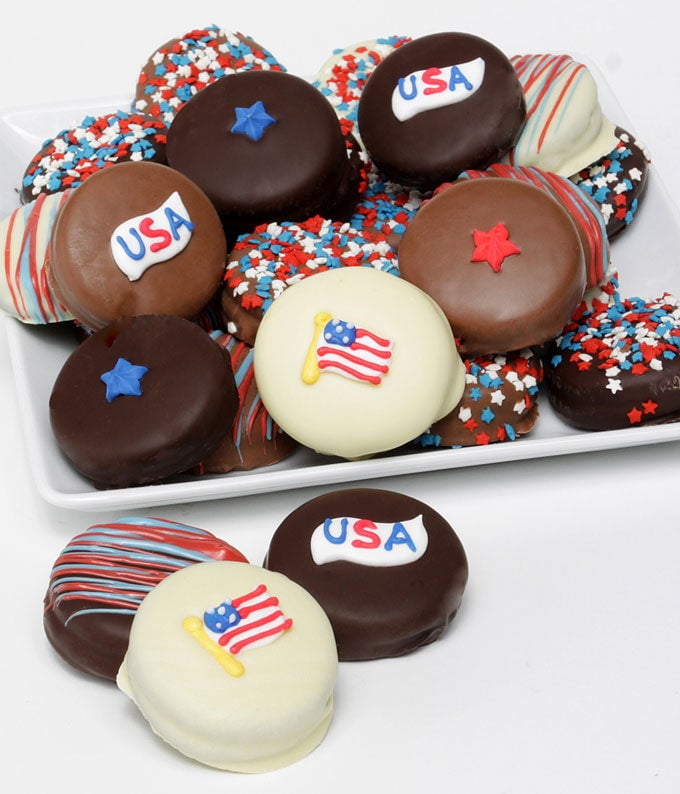 From You Flowers - Patriotic Chocolate Covered Cookies for Birthday, Anniversary, Get Well, Congratulations, Thank You, All Occasions