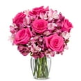thumbnail image 1 of From You Flowers - Pink Rose & Alstroemeria Bouquet with Free Vase (Fresh Flowers), 1 of 2