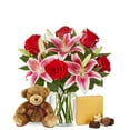 thumbnail image 1 of From You Flowers - Red Rose & Stargazers Bundle for Birthday, Anniversary, Get Well, Congratulations, Thank You, All Occasions, 1 of 1