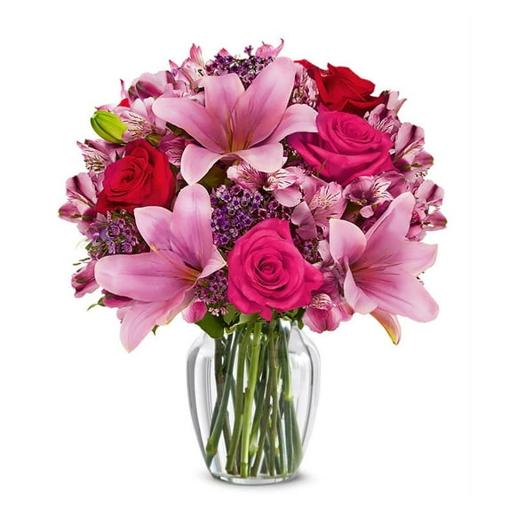 From You Flowers - Rose and Lily Bouquet for Birthday, Anniversary, Get Well, Congratulations, Thank You, All Occasions