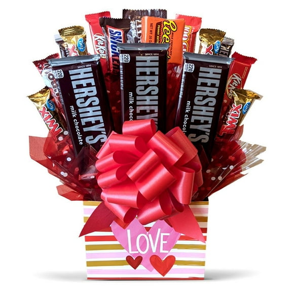 From You Flowers - Sweetheart Candy Bouquet for Birthday, Anniversary, Get Well, Congratulations, Thank You, All Occasions