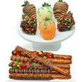 thumbnail image 1 of From You Flowers - Thanksgiving Chocolate Covered Strawberries & Pretzels for Thanksgiving, Fall, Autumn, 1 of 1