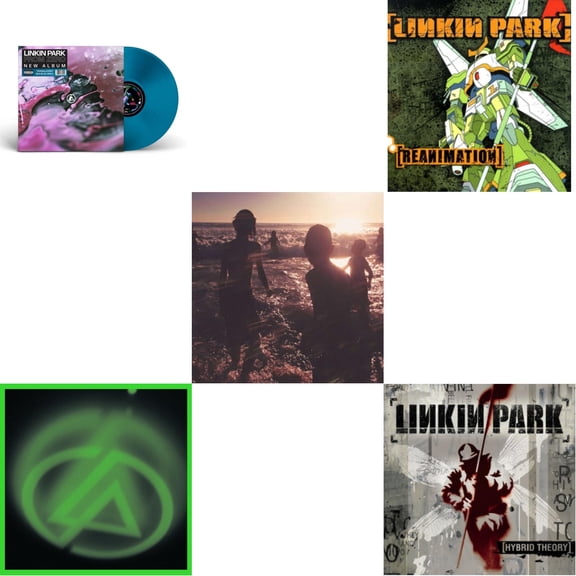 From Zero (Translucent Sea Blue LP Vinyl) & Papercuts (2LP) & One More Light & Reanimation & Hybrid Theory