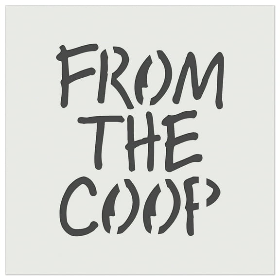 From the Coop Egg DIY Cookie Wall Craft Stencil - 3.5 Inch