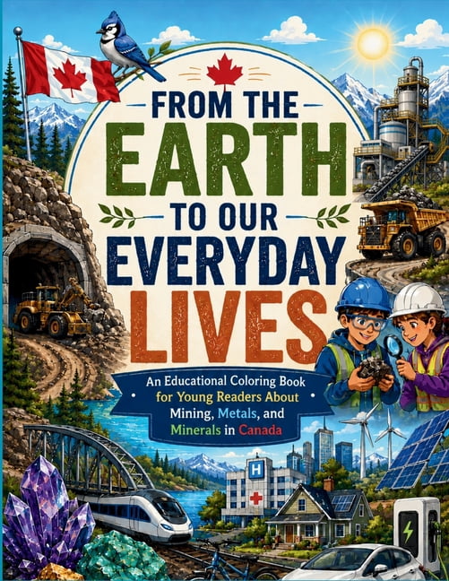 From the Earth to Our Everyday Lives: An Educational Coloring Book for Young Readers About Mining, Metals, and Minerals , (Paperback)