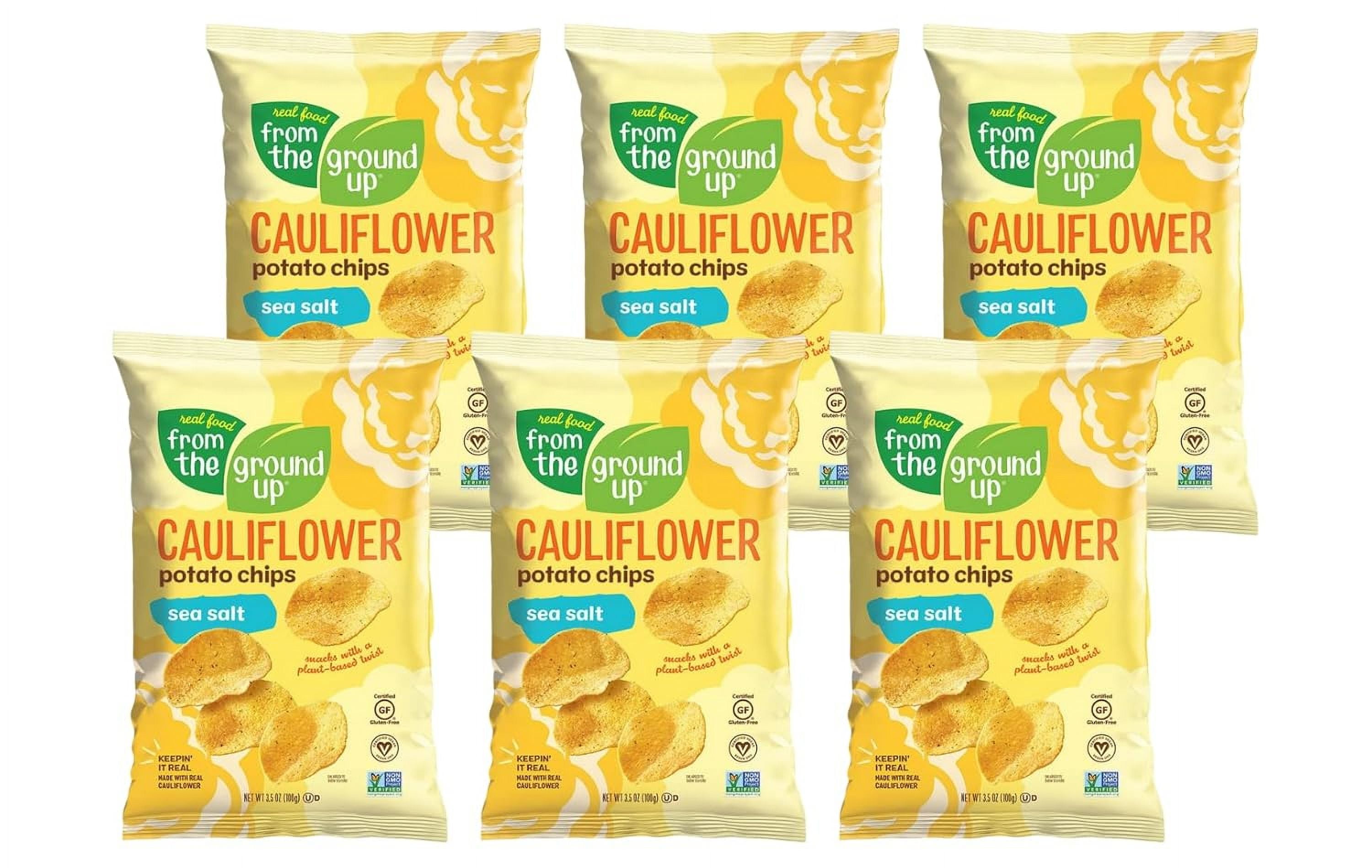 From the Ground Up Sea Salt Cauliflower Potato Chips, 3.5 OZ (Pack - 6)