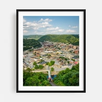 From the Incline, Johnstown 01 - Johnstown Pennsylvania Photography Black Framed Wall Art Print 16 x 20 inches