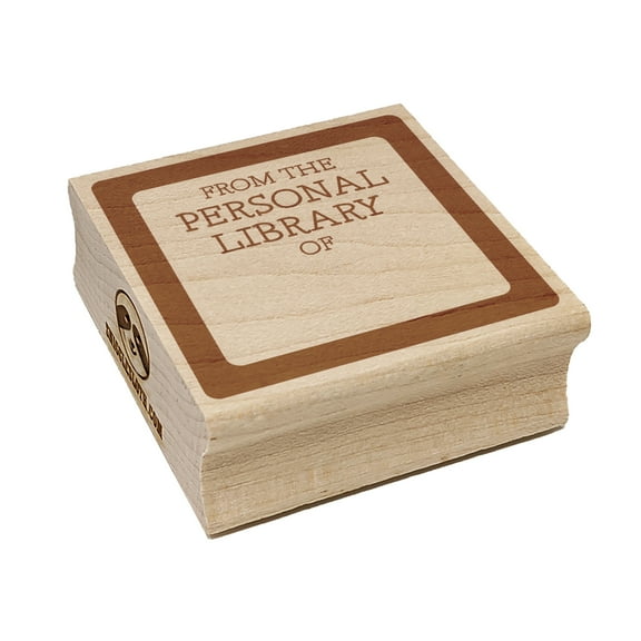 From the Personal Library Book Fill-In Rounded Corners Border Square Rubber Stamp Stamping Scrapbooking Crafting - Small 1.25in