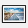 thumbnail image 1 of From the Pier - Oceanside California Photography Beach Coast Palm Tree Ocean Surf Summer Tropical Black Framed Wall Art Print 8 x 10 inches, 1 of 4