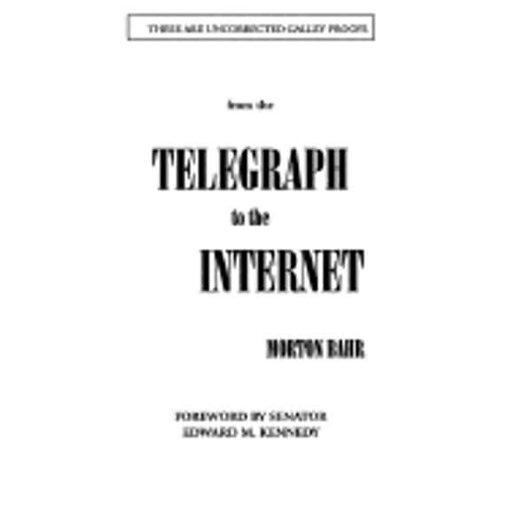 Pre-Owned From the Telegraph to Internet (Paperback) 1566499496 9781566499491