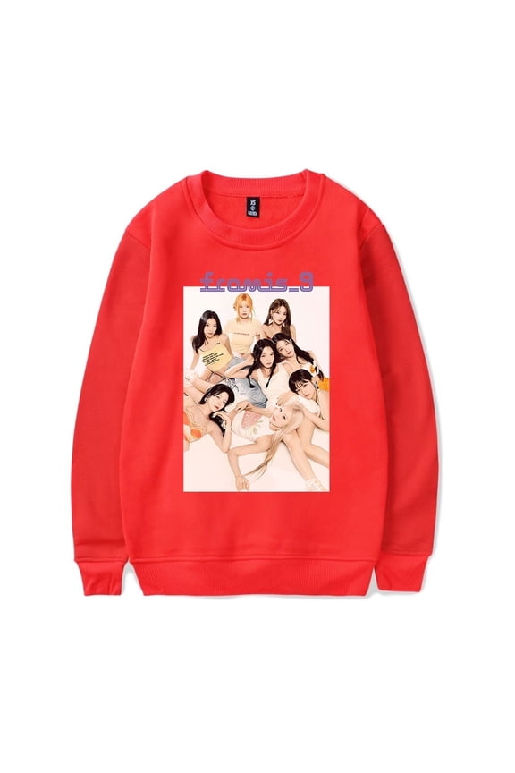 Fromis_9 Merch Members Poster Sweatshirt Crewneck Kpop Music Men Women Long Sleeve Hoodie Pullover Top