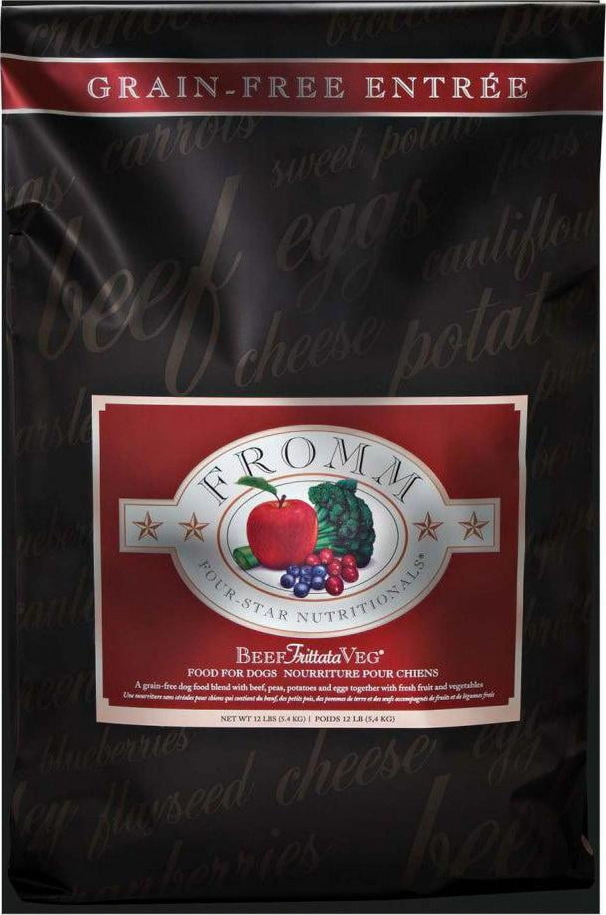 Fromm Four Star Beef Frittata Veg Recipe Dry Dog Food 12 lb