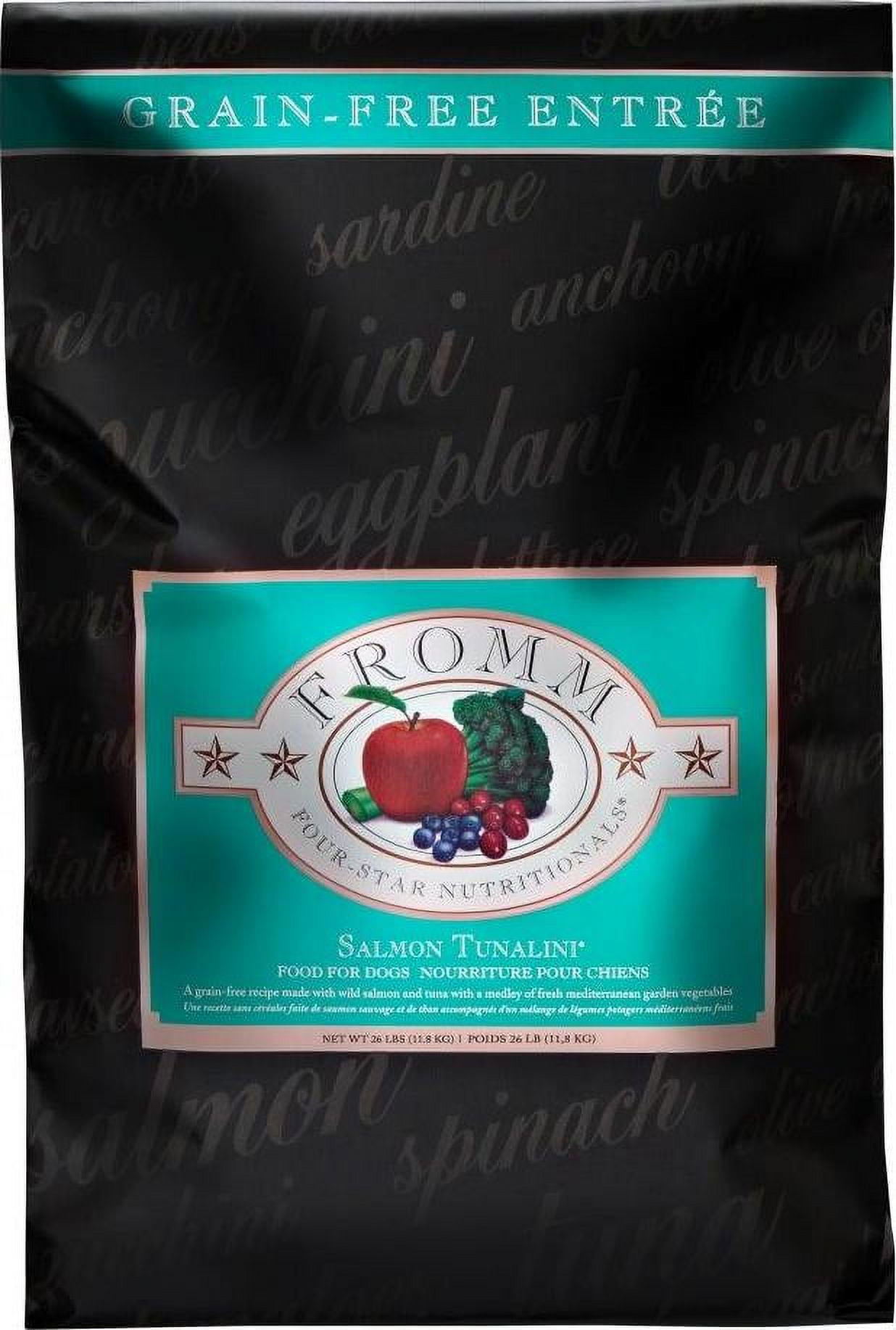Fromm Four Star Grain Free Salmon Tunalini Recipe Dry Dog Food 26 lb