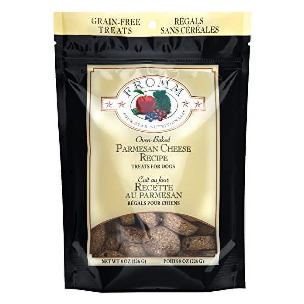 Fromm FourStar Parmesan Cheese GrainFree Dog Treats,8Ounce Bag