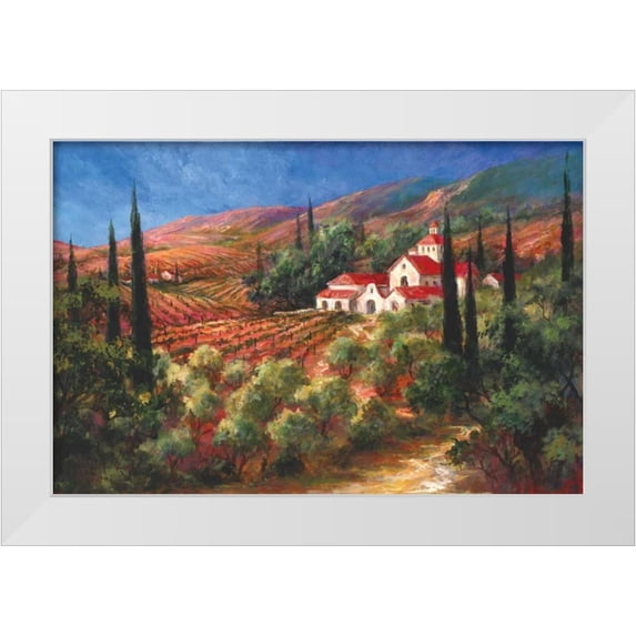 Fronckowiak, Art 14x11 White Modern Wood Framed Museum Art Print Titled - Tuscan Monastery
