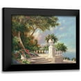 thumbnail image 1 of Fronckowiak, Art 14x12 Black Modern Framed Museum Art Print Titled - Balcony at Lake Como, 1 of 5