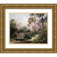 thumbnail image 1 of Fronckowiak, Art 18x15 Gold Ornate Wood Framed with Double Matting Museum Art Print Titled - Myakka River Scene, 1 of 4