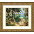 thumbnail image 1 of Fronckowiak, Art 32x26 Gold Ornate Wood Framed with Double Matting Museum Art Print Titled - Bahama Sail, 1 of 4