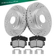 thumbnail image 1 of Genialith Front Brake Kit, Geomet Coat Brake Rotors & Pads Kit for 2001-2010 Chrysler PT Cruiser, 280mm (11.0in), 1 of 11