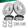 thumbnail image 1 of Genialith Front Brake Kit, Geomet Coated Brake Rotors & Pads Kit for 1998-2002 Honda Accord 3.0L, 282mm (11.1in), 1 of 11