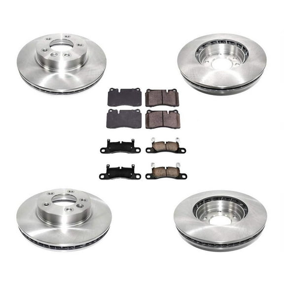 Front 330mm 13" Rotors Brake Pads for Volkswagen Touareg 11-17 Rear Rotors 6pc