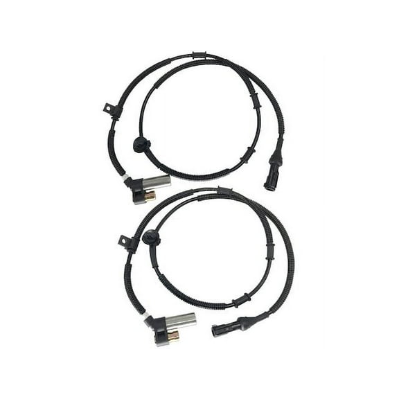 Front ABS Speed Sensor - Set of 2 - with Wiring Harness - Compatible with 1993 - 1996 Ford Bronco 1994 1995