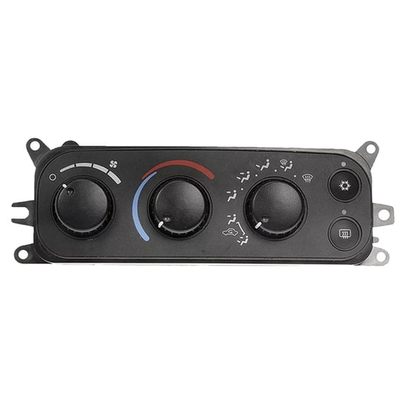Front AC Climate Control Module For Dodge Ram 1500 2500 3500 2002-2005, For Dodge Dakota 2001-2004, Replacement OEM 55055905AA 599-212 Air Conditioning Control Panel -black
