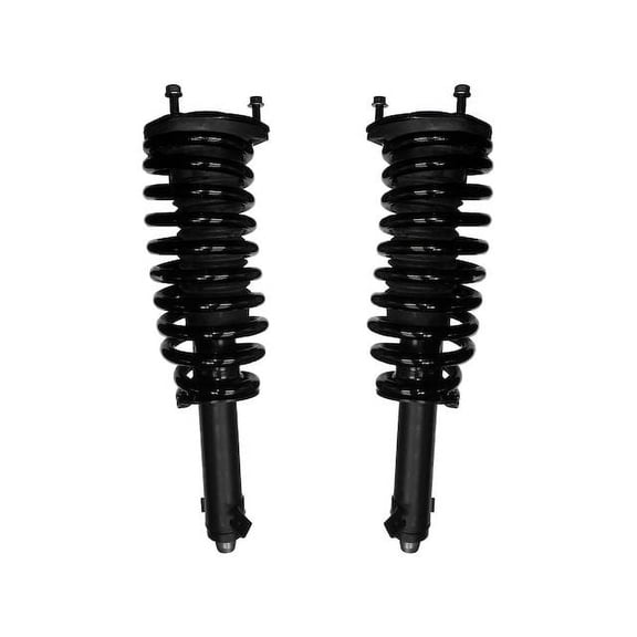Front Air Spring to Coil Spring Conversion 2 Piece Kit - Compatible with 2009 - 2017 LS460 AWD (Excludes Rear Wheel Drive) 2010 2011 2012 2013 2014 2015 2016