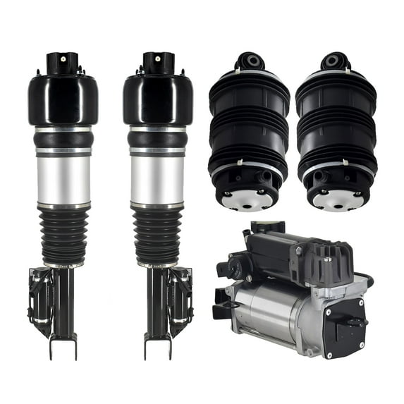 Full Set Front Air Airmatic Suspension Spring Strut-Air Suspension Compressor Pump-Rear Air Suspension Spring Bag For 2003-2006 Mercedes-Benz E500