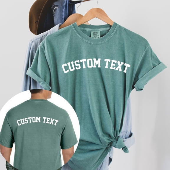 Front And Back Custom Shirt Custom T Shirt Custom Text Shirt Custom Adult Shirt Personaliz