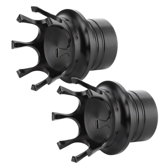 Front Axle Cap Covers Distinctive Crown Styling CNC Aluminum Alloy for Motorbike ModificationBlack