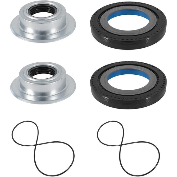 Front Axle Knuckle Vacuum Seals & Hub O-Rings & Tube Dust Seals Kit Compatible with Ford Super Duty 2005-2019 F250 F350 F450 F550 With Dana Super 60 Replace#2017426,2014835,54983