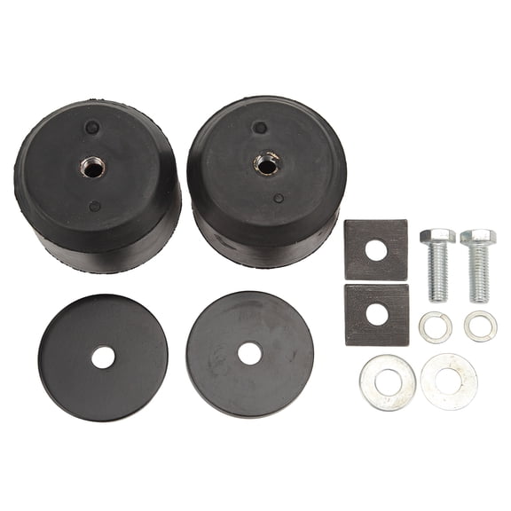 Front Axle Suspension Enhancement System Overload Support Kit Heavy Duty Rubber Spring GMFK25S Fit for 1996-2009 Chevy Silverado Sierra 1500 2500 3500 Trucks Snow Plow