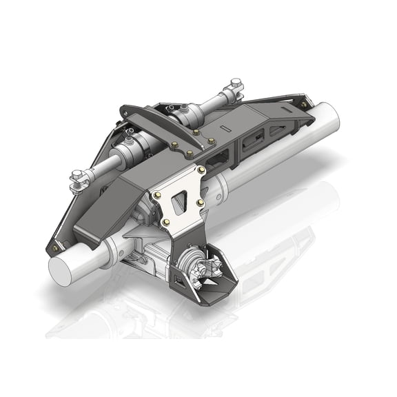 Motobilt Front Axle Truss for Fusion/ECGS 14 Bolt Axle, Polished, 1 Pack