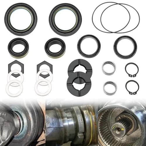Front Axle Tube Seal Kit & Thrust Washer Snap Ring for Ford F250 F350