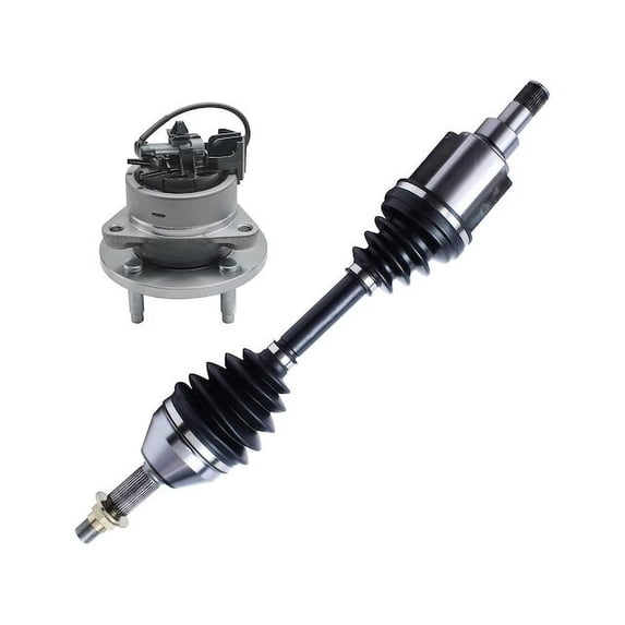 Front Axle and Wheel Hub Assembly Kit - Compatible with 2007 - 2009 Pontiac G5 2008
