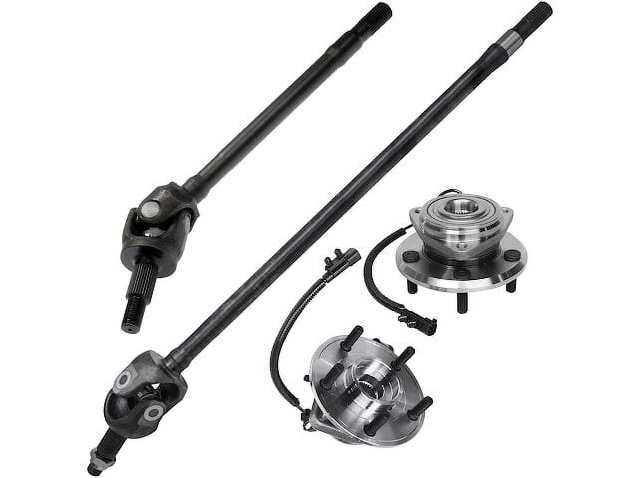 Front Axle and Wheel Hub Assembly Kit - Compatible with 2007 - 2016 Jeep Wrangler 2008 2009 2010 2011 2012 2013 2014 2015