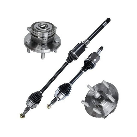 Front Axle and Wheel Hub Assembly Kit - Compatible with 2011 - 2020 Dodge Durango 5.7L V8 2012 2013 2014 2015 2016 2017 2018 2019
