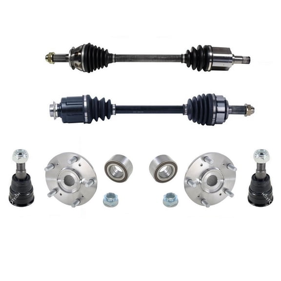 Front Axles Wheel Hub Kits & Ball Joints For 2007-2010 for Honda for Element SC 6 Pcs Kit - CV Axle Assembly