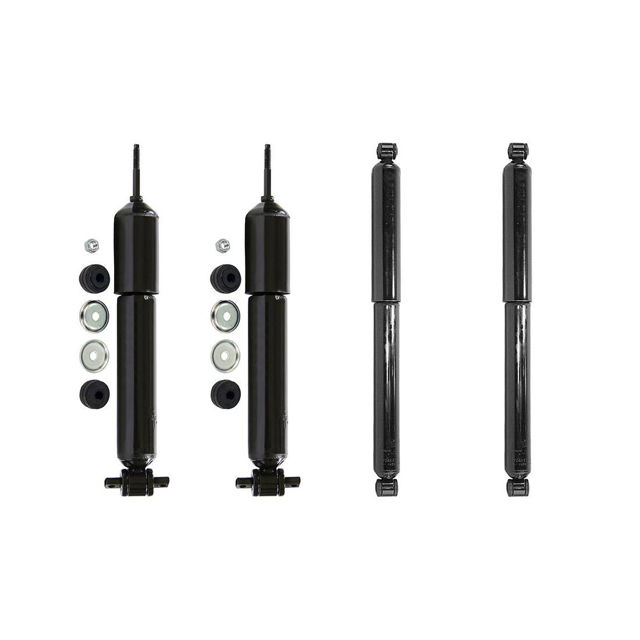 Front and Back Shocks Kit, Shock Absorber Replacement Car Shocks Set