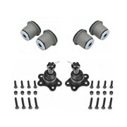 Front Ball Joint and Control Arm Bushing Kit 4 Piece - Compatible with 1990 - 2005 Chevy Astro AWD 1991 1992 1993 1994 1995 1996 1997 1998 1999 2000 2001 2002 2003 2004