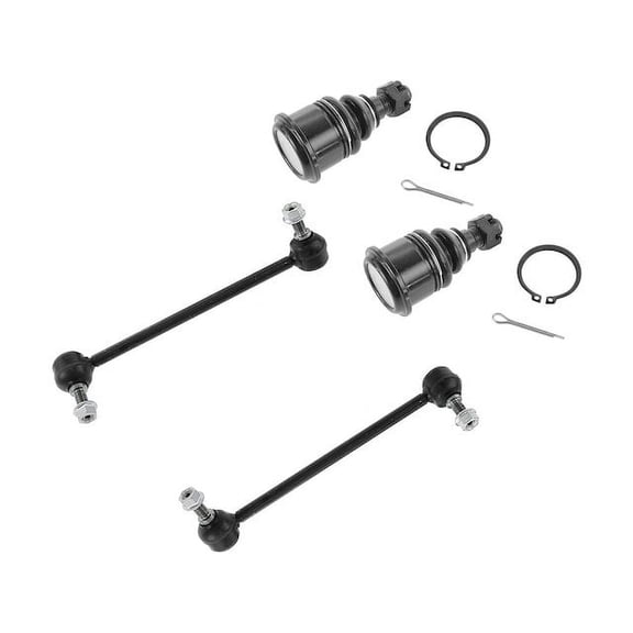 Front Ball Joint Sway Bar Link Kit 4 Piece - Compatible with 1995 - 2002 Lincoln Continental 1996 1997 1998 1999 2000 2001