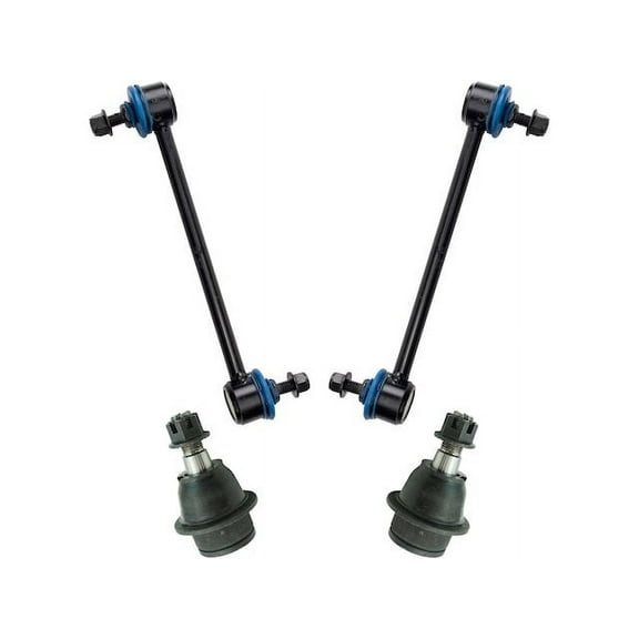 Front Ball Joint Sway Bar Link Kit 4 Piece - Compatible with 2010 - 2013 Ford Transit Connect 2011 2012